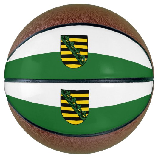 Flag van Saxony Basketball Basketbal (Voorkant)