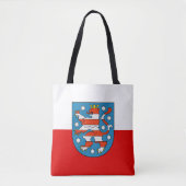 Flag van Thuringia Tote Bag (Voorkant)