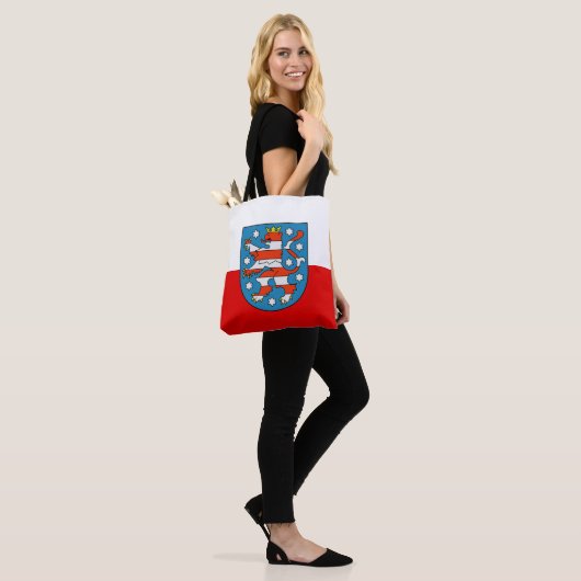 Flag van Thuringia Tote Bag (Op model)