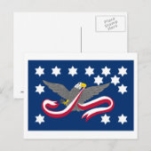 Flag van Whiskey Rebellion Briefkaart (Voorkant / Achterkant)
