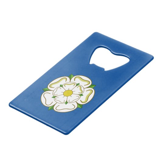 Flag van Yorkshire Credit Card Bottle Open Creditkaart Flessenopener (Voorkant Gekanteld)