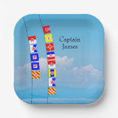 Flag voor jaargetijden, Borden voor geluidssignaal Papieren Bordje (Voorkant)