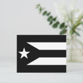 Flag voor protesten in Puerto Rico Briefkaart (Staand voorkant)