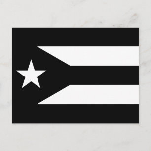 Flag voor protesten in Puerto Rico Briefkaart