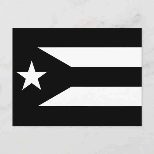 Flag voor protesten in Puerto Rico Briefkaart (Voorkant)