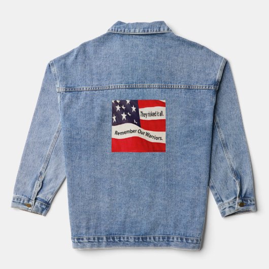 Flag Warriors Denim Jas Jacket (Achterkant)