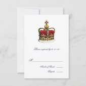 Flag Wedding RSVP tussen Kroon en EU-vlag (Voorkant)