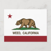 Flag Weed uit Californië Briefkaart (Voorkant)