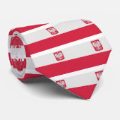 Flaga Polski z godłem - vlag van Polen Stropdas (Opgerold)