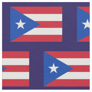 Flagblauwe achtergrond van de staat Puerto Rico Stof