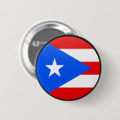 Flagcirkel Puerto Rico-kwaliteit Ronde Button 5,7 Cm (Voorkant /achterkant)