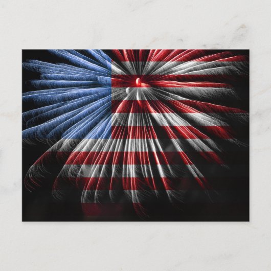 FlagFireworks Briefkaart (Voorkant)