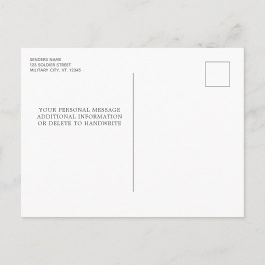 Flagfoto van de Amerikaanse patriottische patriott Uitnodiging Briefkaart (Achterkant)