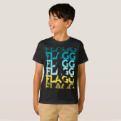 Flagg Basketball inspireert fansporten T-shirt (Voorkant volledig)