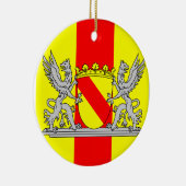 Flagge Baden Badisches Wappen Keramisch Ornament (Rechts)