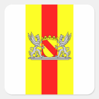 Flagge Baden Badisches Wappen Vierkante Sticker