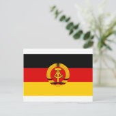Flagge der DDR - vlag van de DDR (Oost-Duitsland) Briefkaart (Staand voorkant)