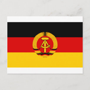 Flagge der DDR - vlag van de DDR (Oost-Duitsland) Briefkaart
