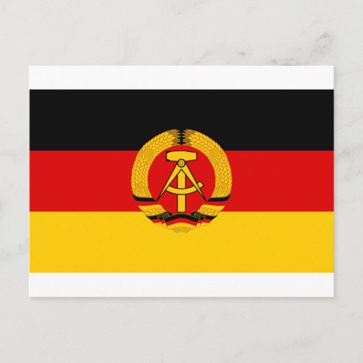 Flagge der DDR - vlag van de DDR (Oost-Duitsland) Briefkaart (Voorkant)