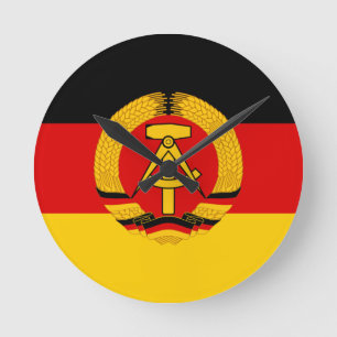 Flagge der DDR - vlag van de DDR (Oost-Duitsland) Ronde Klok