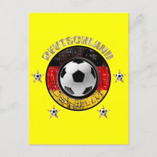 Flagge Sterne Duitsland Fussball Flagge Briefkaart