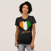 Flaghart van Ivoorkust T-shirt (Voorkant volledig)