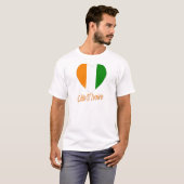 Flaghart van Ivoorkust T-shirt (Voorkant volledig)