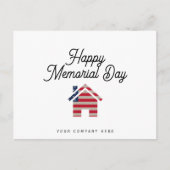 Flaghuis voor herdenkingsdag onroerend goed briefkaart (Voorkant)