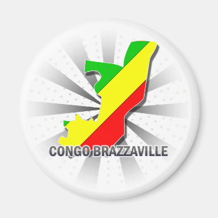 Flagkaart 2.0 Congo Brazzaville Magneet