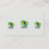 Flagkaart 2.0 voor Brazilië Visitekaartje (Achterkant)