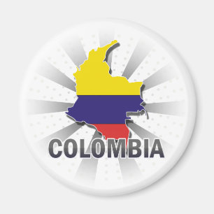 Flagkaart 2.0 voor Colombia Magneet