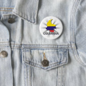 Flagkaart 2.0 voor Colombia Ronde Button 5,7 Cm (In situ)