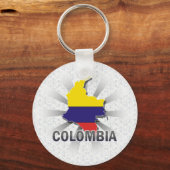 Flagkaart 2.0 voor Colombia Sleutelhanger (Voorkant)