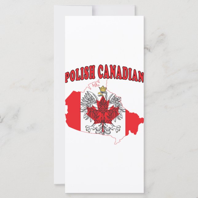 Flagkaart voor Canada in Polen (Voorkant)