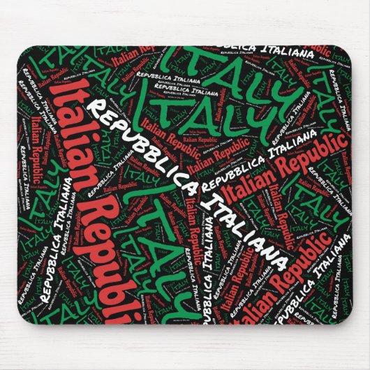Flagkleurentriotticum in Italië Muismat (Voorkant)