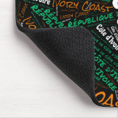 Flagkleurentriotticum voor heerlijk Ivoorkust Muismat (Hoek)