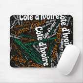 Flagkleurentriotticum voor heerlijk Ivoorkust Muismat (Met muis)