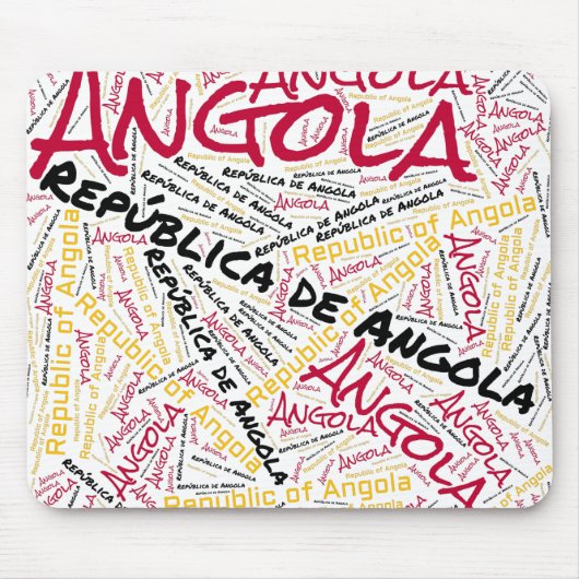 Flagkleurentriottisch uit Angola Muismat (Voorkant)