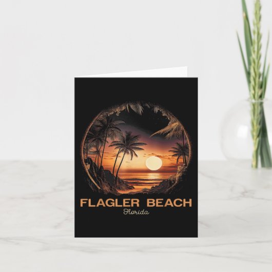 Flagler Beach Florida Kaart (Voorkant)