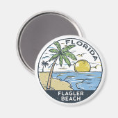 Flagler Beach Florida  Magneet (Voorkant / Achterkant)