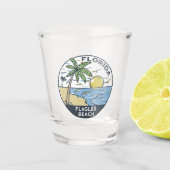 Flagler Beach Florida  Shot Glas (Voorkant)