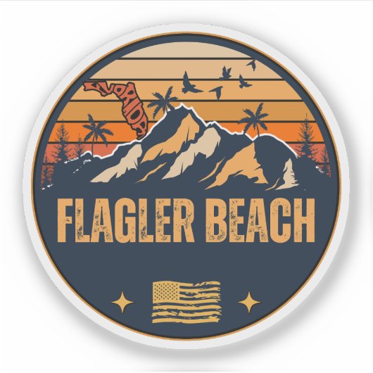 Flagler Beach, Florida Sticker (Voorkant)