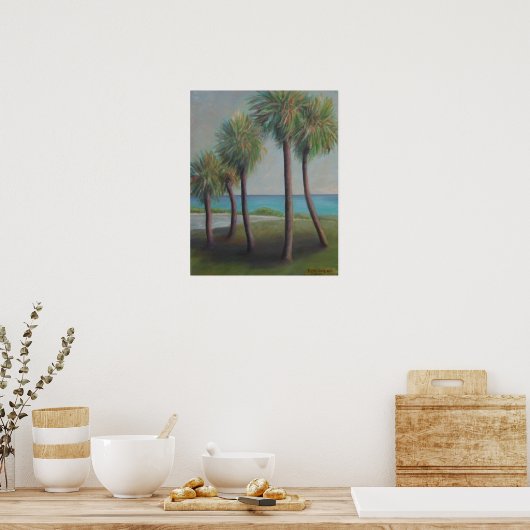 FLAGLER BEACH PALMS POSTER (Keuken)