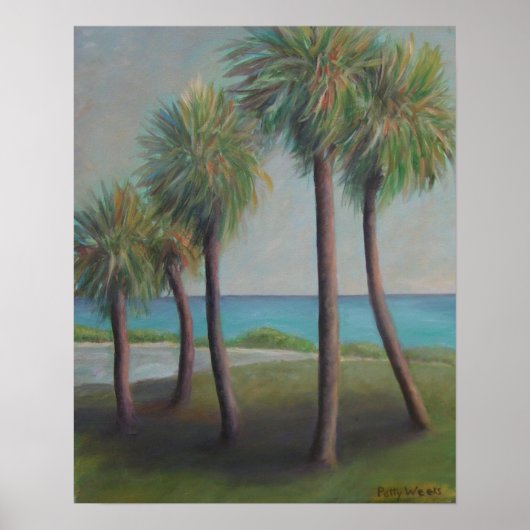 FLAGLER BEACH PALMS POSTER (Voorkant)