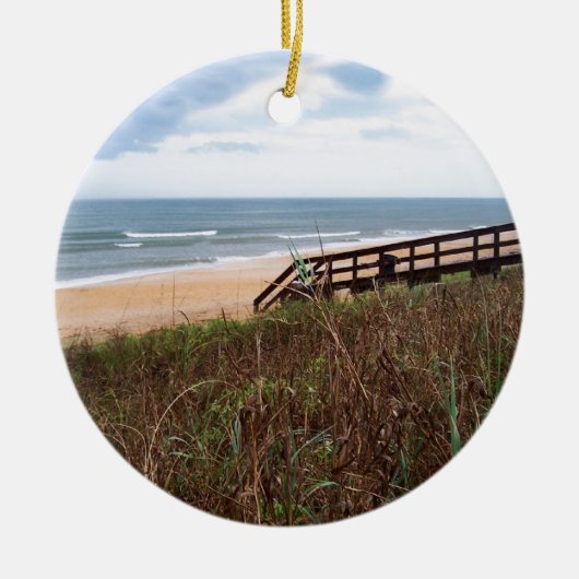 Flagler Beach Walkway Keramisch Ornament (Voorkant)