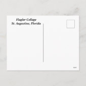 Flagler College St. Augustine, Florida Feestdagenkaart (Achterkant)