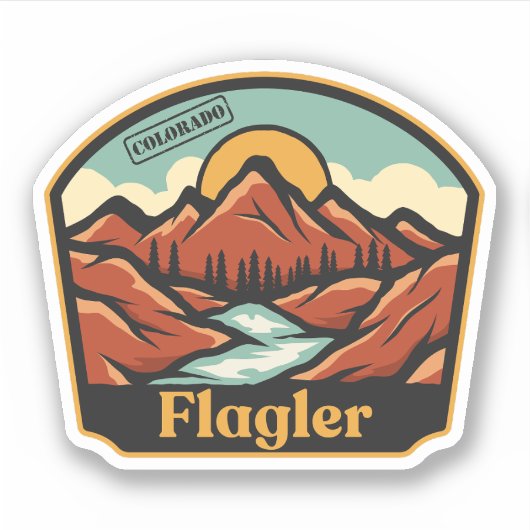 Flagler, Colorado Sticker (Voorkant)