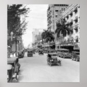 Flagler Street, Miami, 1926 Poster (Voorkant)
