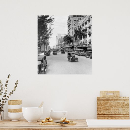Flagler Street, Miami, 1926 Poster (Keuken)