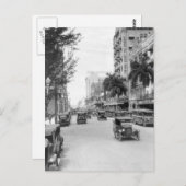 Flagler Street, Miami, jaren 20 Briefkaart (Voorkant / Achterkant)